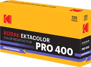 Kodak Eastman Ektacolor Pro 400 120 krāsu negatīva filmiņa ISO 400 5 ruļļu iepakojums
