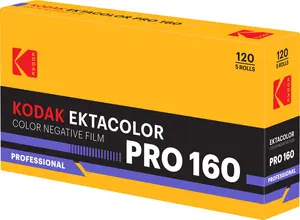 Kodak Ektacolor Pro 160 Krāsu Negatīva Filma 120 Vidējais Formāts 5 Rullīšu Iepakojums ISO 160
