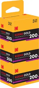 Krāsu negatīvā filma Kodak Gold 200 35 mm 36 kadri 3 gabali
