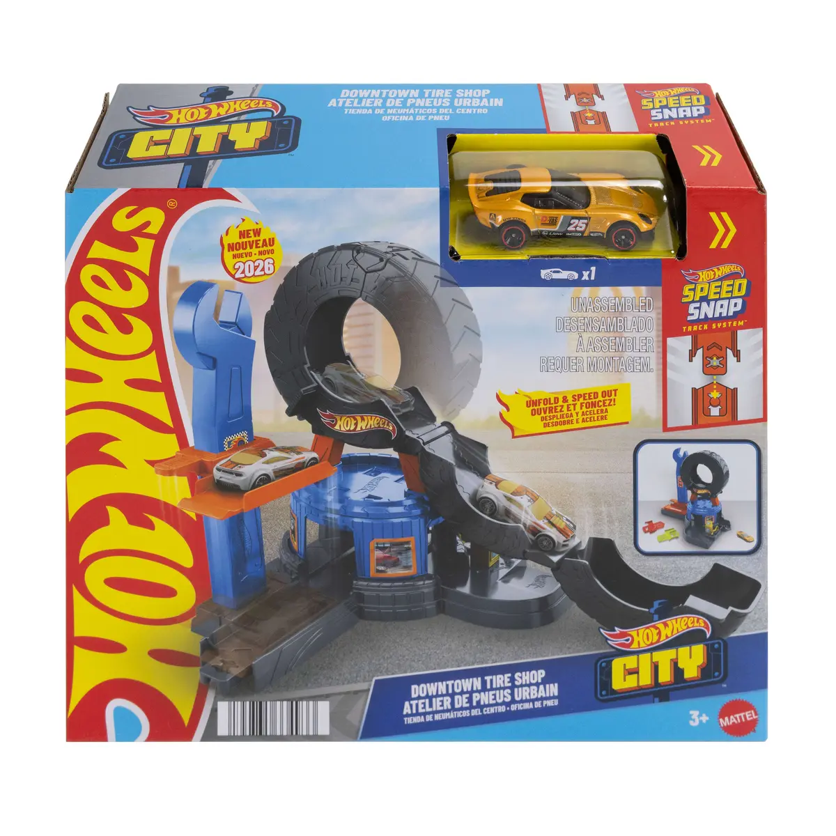 Игровой набор Hot Wheels City Downtown Tire Shop JHL75 Photo 5