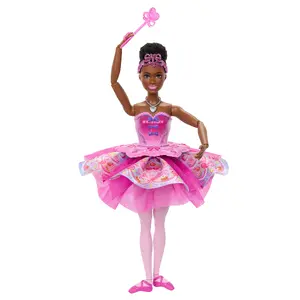 BARBIE Sugar Plum Fashion Doll with Tutu and Ballerina Accessories for Girls Aged 3 and Over