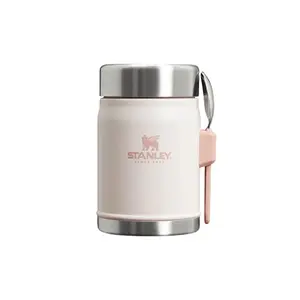 STANLEY The Legendary Food Jar + Spork 2.0 Food Thermos 0.4L Stainless Steel Light Pink