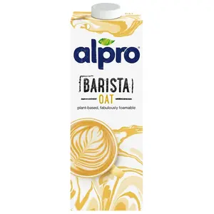 Alpro Barista auzu dzēriens, 1 l, augu izcelsmes piena alternatīva kafijai un putošanai