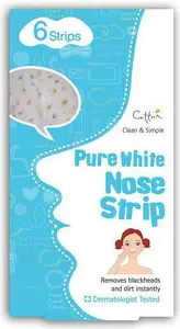 Cettua Pure White Nose Strip Attīrošas sloksnes degunam 6 gabalas