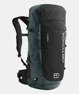 ORTOVOX Traverse 40 40 L Mugursoma Melna Pelēka Poliesters Unisex Pieaugušo Pārgājieni Alpinisms Trekings Kāpšana