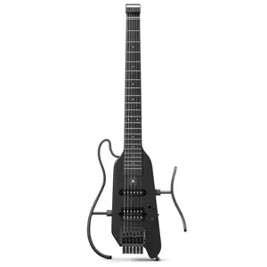 DONNER HUSH X BLACK Electric Guitar headless design with pickup configuration
