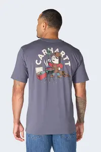 Koszulka Carhartt Irvine Grill BLUESTONE