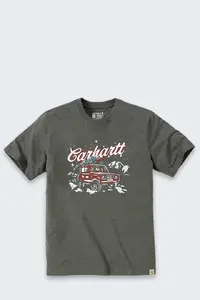 Koszulka Carhartt Dearborn Holiday BASIL HEATHER