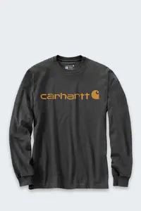 Koszulka Carhartt Dearborn Relaxed LS Logo CARBON