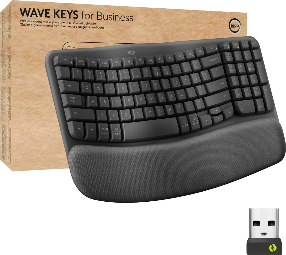Logitech ERGO Wave Keys tastatūra Photo 12
