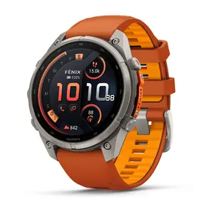 Умные часы Garmin Fenix 9 Pro Titanium с AMOLED сенсорным дисплеем, 64 ГБ встроенной памяти, корпусом 47 мм, GPS и монитором сердечного ритма