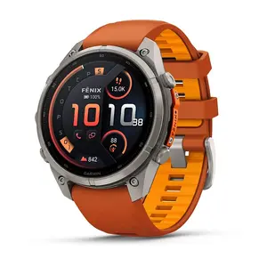 Garmin fēnix 9 Pro Smartwatch 47 mm Titanium AMOLED Display 64 GB 4G Wi-Fi GPS Touchscreen