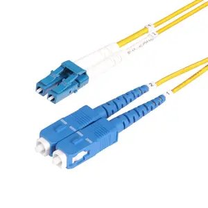StarTech SMLCSC-OS2-8M 8-meter OS2 Single-Mode Fiber Optic Cable with LC and SC Connectors