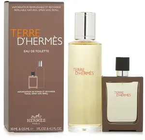 Hermès Terre d'Hermès vīriešu tualetes ūdens komplekts 125 ml un 30 ml uzpildāms