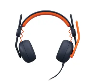Logitech Zone Learn Vadu Austiņas Binaurālas Uzliksmas Ar mikrofonu Zilas Oranžas
