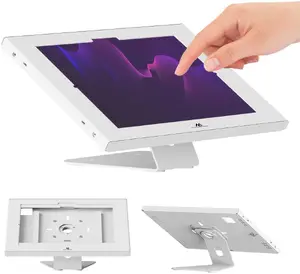 MACLEAN MC-956 Tablet Advertising Mount with Lock for 12.4"-13" Devices, Compatible with iPad Air, iPad Pro, and Samsung Galaxy Tab S10+, S9+, S8+, S7+