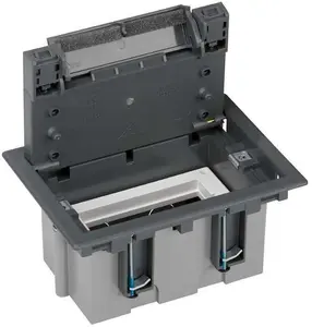 Kontakt-Simon Simon Connect Grīdas kārba KF270/1 2x K45 moduļiem Regulējams augstums 70-105mm Pelēka