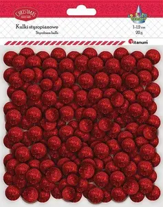 Titanum Kulki styropianowe mix czerwone 20g