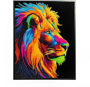 Набор для алмазной живописи Diamond Dotz Adults Flocked Neon Luminous Pride