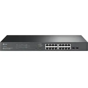 TP-Link JetStream TL-SG2218P Managed L2/L2+ Gigabit Ethernet Network Switch with PoE Support 1U Black