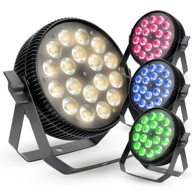 Light4Me Alu Tetra RGBW Par skatuves