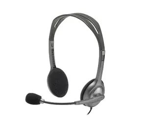 Logitech H110 stereo austiņas ar trokšņu slāpēšanas mikrofonu un 3.5 mm ligzdu