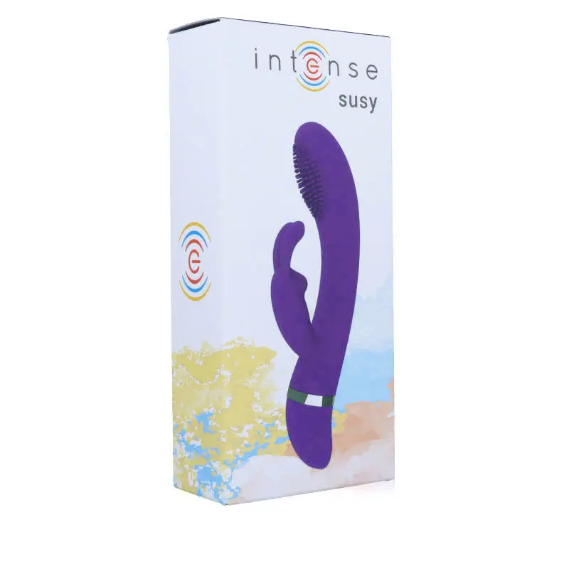 INTENSE SUSY Silikona trusīša vibrators - Lillā Photo 6