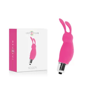 INTENSE FUN TOYS Roger Rabbit Stimulator Rose Medical Silicone and ABS 1 Speed Powered by 3 LR44 Batteries