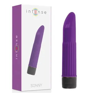 INTENSE FUN TOYS Вибратор Sonny Lilac с изогнутым кончиком ABS пластик 1 батарейка AA