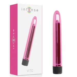 INTENSE FUN TOYS VITO Вибратор Розовый ABS Материал Двусторонний Мощные Вибрации На Батарейках