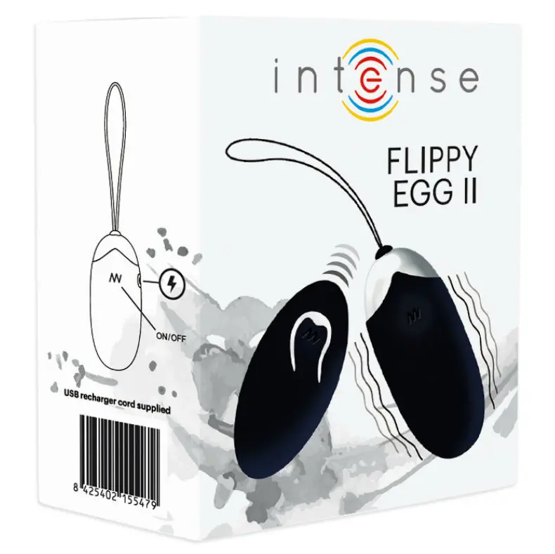 INTENSE Flippy II Vibrējoša Ola ar Pulti Melna Photo 5