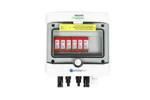 EMITER Switchgear IP65 with Dehn 1000V Type 2 DC Surge Arrester for 2 PV Strings and 2 MPPT