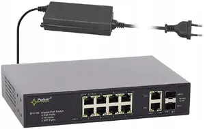 PULSAR SFG108-90W 12-портовый PoE коммутатор для до 8 IP-камер