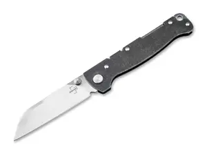 Böker Plus Atlas Sheepsfoot TS D2 Pocket Knife with D2 Steel Blade and Stainless Steel Handle
