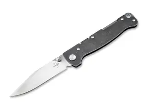 Böker Plus Atlas Clippoint TS D2 Universal Knife with D2 Steel Blade and Stainless Steel Handle