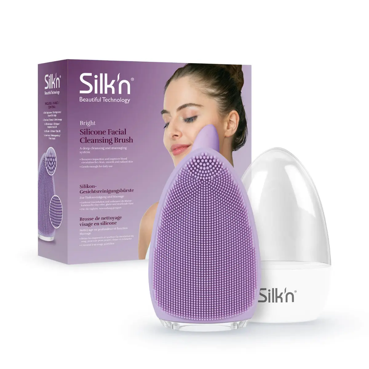 Вибрирующая щетка для лица Silk'n Bright Purple Photo 3