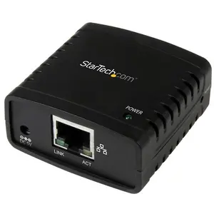 StarTech.com PM1115U2 Network LPR Print Server 10/100Mbps Ethernet to USB 2.0 Black