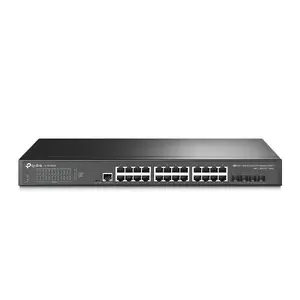 TP-Link JetStream TL-SG3428X Managed L2+/L3 Gigabit Ethernet Network Switch with 10GbE SFP+ Slots and Rackmount Design
