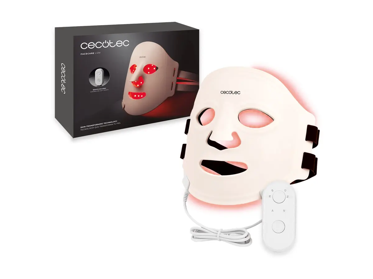 Cecotec FaceCare LÜM LED Facial Mask Beige Photo 2