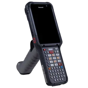 Honeywell CK67 mobilais datu terminālis ar 4.3 collu displeju, 30 taustiņu ciparu tastatūru, 2D FlexRangeULR skeneri, 8GB RAM, 128GB Flash un Wi-Fi 6E