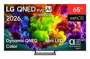 LG QNED evo AI MiniLED Smart TV 65QNED93B6A 65 Inch 4K Ultra HD Flat Wi-Fi Black