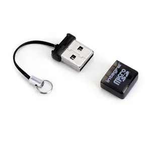 Integral USB 2.0 Single Slot Micro SD Card Reader for MicroSD, MicroSDHC, and MicroSDXC compatible with Windows, Mac OS, and Linux