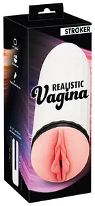 Stroker Realistic Vagina Masturbator with Textured Pleasure Canal and Removable TPE Sleeve