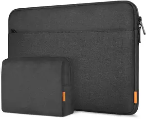 Inateck LB01005_black 13-inch laptop sleeve and accessories bag in black