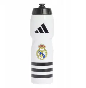 Adidas Real Madrid Football Club Water Bottle IY0454 White and Black
