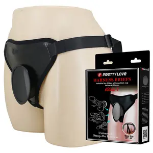 Universalā uzkabes sistēma Pretty Love Universal Strap-On Harness Black ar regulējamām lencēm, universālu gredzenu, ergonomisku dizainu, ūdensizturīgs ABS, PU un neilons
