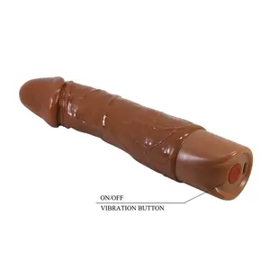 PRETTY LOVE DONALD Realistic Vibrator with 10 Vibration Modes USB Type-C Rechargeable Brown