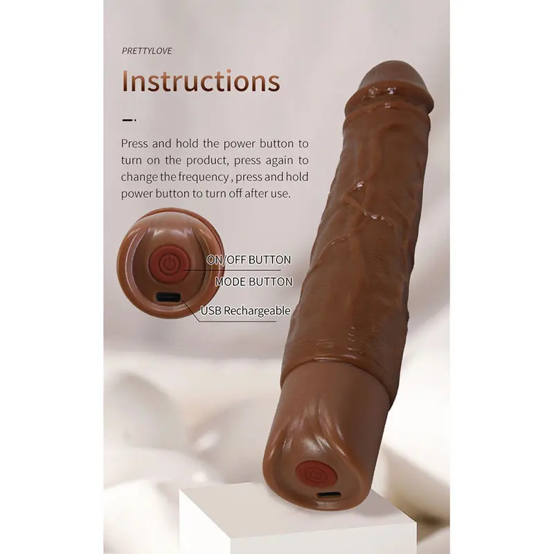 PRETTY LOVE Kessler Vibrating Dildo Photo 7