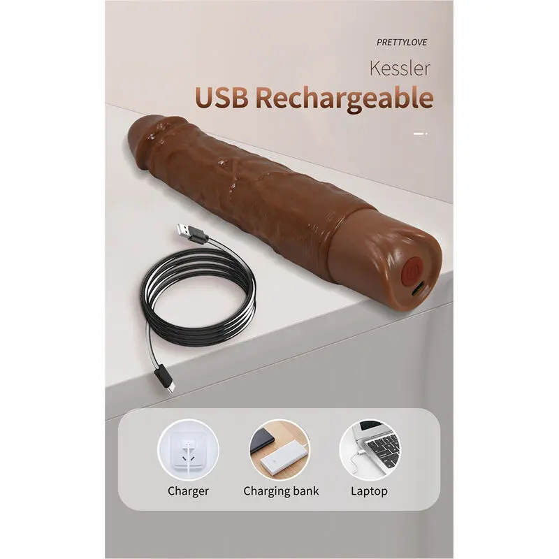 PRETTY LOVE Kessler Vibrating Dildo Photo 9