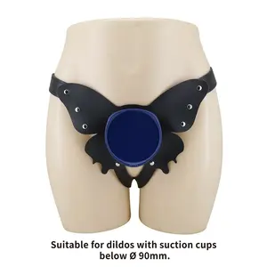 harness attraction PRETTY LOVE - UNIVERSAL STRAP-ON HARNESS BRIEFS BLACK AND BLUE Jostas bikses ar gredzenu ABS PU neilons metāls melns un zils